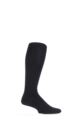 Mens 1 Pair HJ Hall Flysafe Cotton Flight and Travel Socks - Black