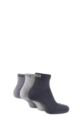 Mens and Ladies 3 Pair Puma Training Quarter Socks - Grey Mix