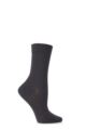 Ladies 1 Pair Falke Cotton Touch Anklet Socks - Brown
