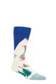 Mens and Ladies 1 Pair Happy Socks Downhill Skiing Socks - Multi