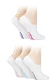 Women's 5 Pair Dare to Wear No Show Socks - White