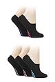 Women's 5 Pair Dare to Wear No Show Socks - Black