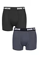 Mens 2 Pack SOCKSHOP Dare To Wear Bamboo Trunks - Black / Grey
