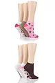 Women's 6 Pair SOCKSHOP Dare to Wear Patterned and Plain Trainer Socks - Treats