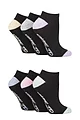 Women's 6 Pair Dare to Wear Performance Trainer Socks - Black