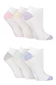Women's 6 Pair Dare to Wear Performance Trainer Socks - White