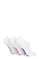 Women's 3 Pair SOCKSHOP Dare to Wear Plain Bamboo No Show Socks - White
