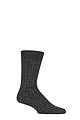 Mens 1 Pair Glenmuir Silk and Merino Wool Blend Socks - Charcoal