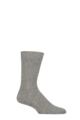 Mens 1 Pair Glenmuir Cashmere and Merino Wool Blend Socks - Light Grey