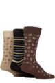 Mens 3 Pair Glenmuir Gift Tagged Patterned Bamboo Socks - Paisley