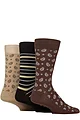 Mens 3 Pair Glenmuir Gift Tagged Patterned Bamboo Socks - Paisley