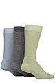 Mens 3 Pair Glenmuir Bamboo Leisure Socks - Green / Navy / Blue