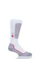 Boys and Girls 1 Pair UpHillSport Alpine Ski Pro 4-layer L3 Socks - White