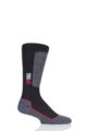 Boys and Girls 1 Pair UpHillSport Alpine Ski Pro 4-layer L3 Socks - Black