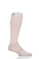Mens and Ladies 1 Pair UpHillSport  "Winter Course" 3 Layer L3 Horse Riding Socks - Natural