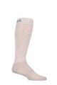 Mens and Women's 1 Pair UpHillSport "Winter Course" 3 Layer L3 Horse Riding Socks - Natural