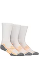 Mens 3 Pair Glenmuir Cushioned Sports Crew Socks - White