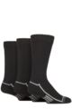 Mens 3 Pair Glenmuir Sport Wool Performance Socks - Black