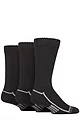 Mens 3 Pair Glenmuir Sport Wool Performance Socks - Black