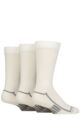 Mens 3 Pair Glenmuir Sport Wool Performance Socks - White