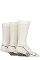 Mens 3 Pair Glenmuir Sport Wool Performance Socks - White