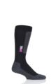 Mens and Ladies 1 Pair UpHillSport  "Halla"Alpine 4 Layer L3 Socks - Black / Pink