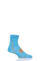 Mens and Ladies 1 Pair UpHill Sport Front Running L1 Socks - Turquoise