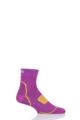 Mens and Ladies 1 Pair UpHill Sport Front Running L1 Socks - Purple