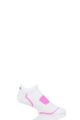 UpHill Sport 1 Pair Made in Finland Extra Fit Low Trainer Socks - White / Pink
