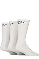 Mens 3 Pair Glenmuir Half Cushioned Bamboo Sports Socks - White 1891