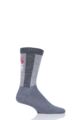 Mens and Women's 1 Pair UpHill Sport Rokka Trekking 3 Layer L4 Socks - Grey / Black
