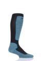 Mens and Ladies 1 Pair UpHillSport “Valta” Alpine Ski 4 Layer M5 Socks - Black