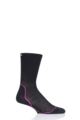 UpHill Sport 1 Pair Dual Layer Cycling Socks - Black / Pink