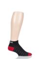 UpHill Sport 1 Pair 3 Layer Low Cut Golf Trainer Socks - Black