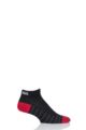 UpHill Sport 1 Pair 3 Layer Low Cut Golf Trainer Socks - Black