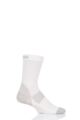 UpHill Sport 1 Pair 3 Layer Golf Socks - White