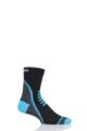 UpHill Sport 1 Pair 3 Layer Cycling Socks - Black / Grey