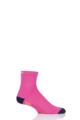 Mens and Ladies 1 Pair UpHill Sport Trail Running L1 Socks - Pink / Black