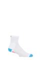 Mens and Women's 1 Pair UpHill Sport Trail Running L1 Socks - White / Turquoise