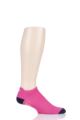 Mens and Ladies 1 Pair UpHillSport “Trail” Low Running L1 Socks - Pink / Black