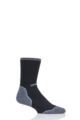 Mens and Ladies 1 Pair UpHill Sport “Salla” XC Skiing M4 Socks - Black