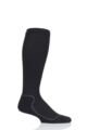 Mens and Ladies 1 Pair UpHillSport  "Aarea" Hunting 4 Layer H4 Socks - Black