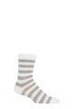 UphillSport 1 Pair Sanki Upcycled Cotton Socks - White / Grey