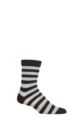UphillSport 1 Pair Sanki Upcycled Cotton Socks - Black / Grey