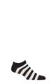 UphillSport 1 Pair Suinu Upcycled Cotton Sneaker Socks - Black / White
