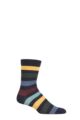 UphillSport 1 Pair Kuru Merino Everyday Comfort Socks - Navy / Yellow