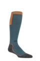 UpHillSport 1 Pair Ouna 4 Layer Merino Wool Compression Ski Socks - Teal