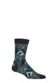 UphillSport 1 Pair Nativa Merino Wool Campfire Patterened Socks - Green