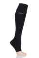 Ladies 1 Pair Elle Milk Compression Open Toe Socks - Black