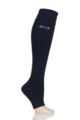 Ladies 1 Pair Elle Milk Compression Open Toe Socks - Navy